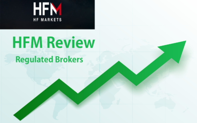Graphic featuring the text 'HFM Review' and an upward trending green arrow on a light background.