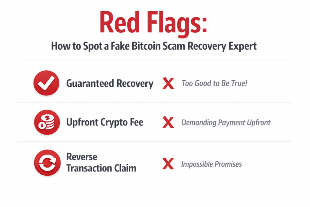 red flagsBitcoin Scam Watch